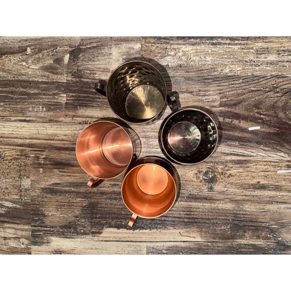 Lot of 4 World Tableware CMM-200 100 Copper MUG Moscow Mule 4" - Picture 5 of 6